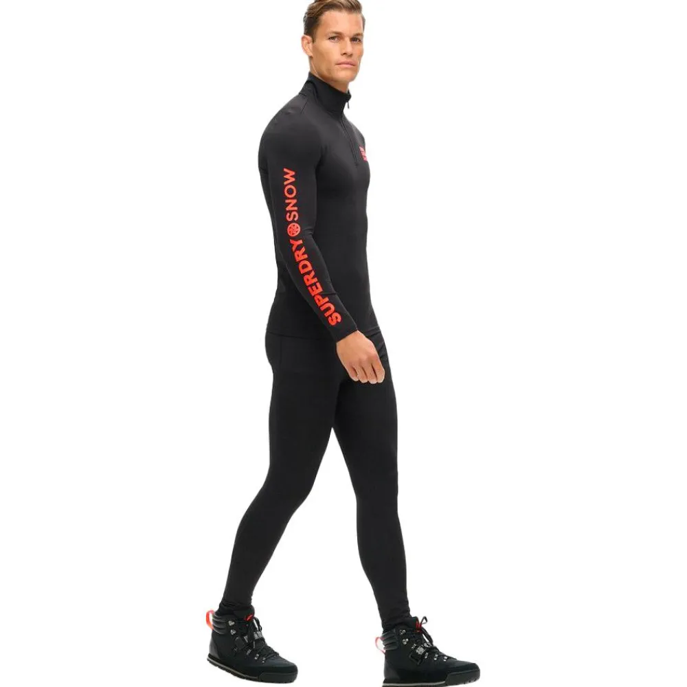 Sous-Vêtement Homme<Superdry Sous-vêtement technique Base Layer Legging Black