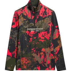Best Sous-vêtement technique Base Layer Half Zip Top Volcanic Mountain Orange Homme Sous-Vêtement Homme