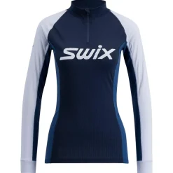 Hot Sous-vêtement technique Racex Classic Half Zip W Dark Navy Lake Blue Femme Sous-Vêtement Femme|Sous-Vêtements Thermiques