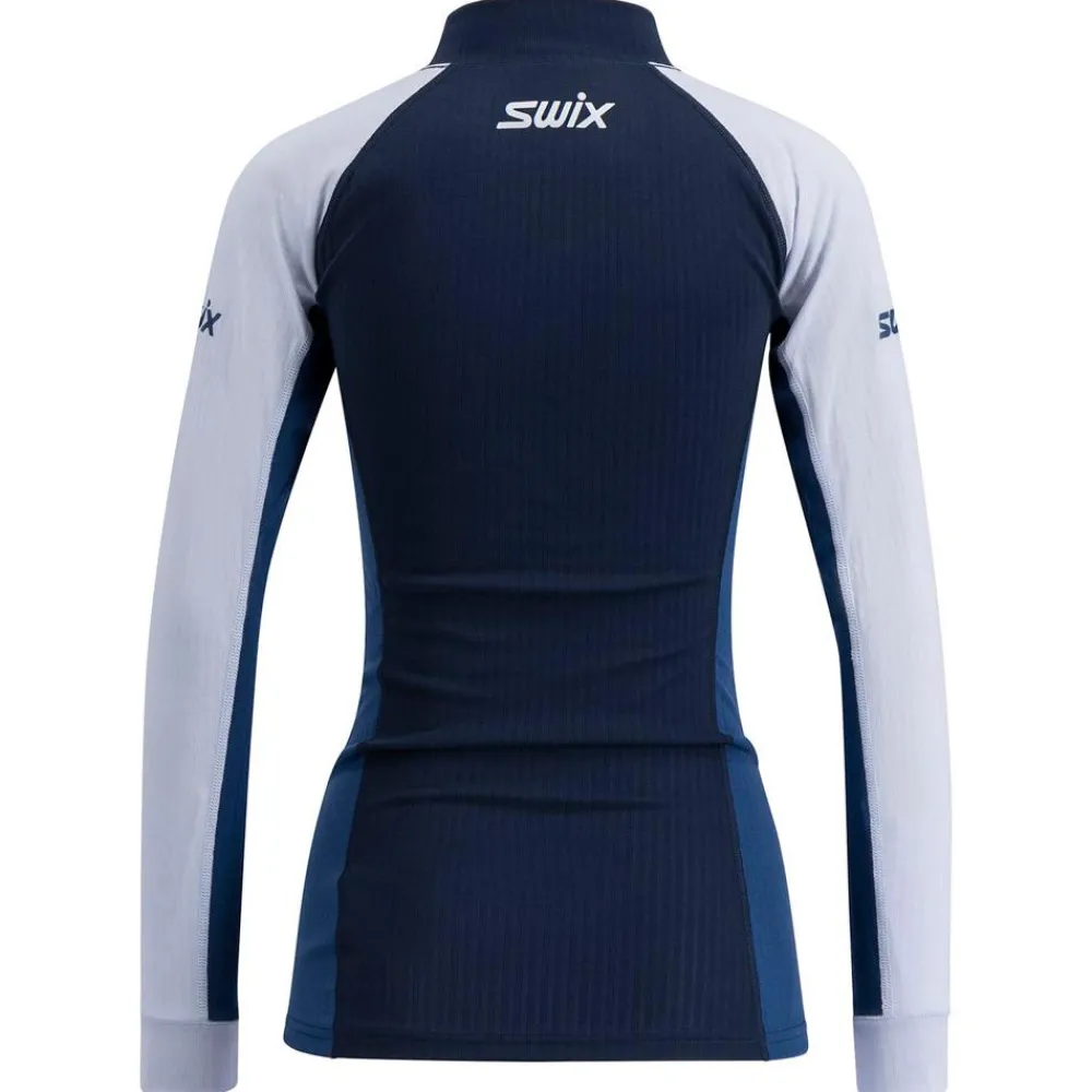 Hot Sous-vêtement technique Racex Classic Half Zip W Dark Navy Lake Blue Femme Sous-Vêtement Femme|Sous-Vêtements Thermiques