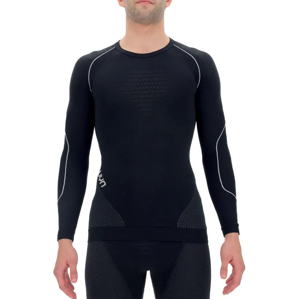 Sous-Vêtement Homme<Uyn Sous-vêtement technique Man Evolutyon Uw Shirt Lg Sleeve Blackboard Anthracite White