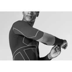 Best Sous-vêtement technique Energy Accumulator Light Shirt Ls 1/2 Zip Black Light Grey Homme Sous-Vêtement Homme