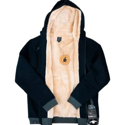 Online Sweat Hoodie Plush Black Sweat - Pull - Poncho