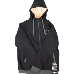 Online Sweat Hoodie Plush Black Sweat - Pull - Poncho