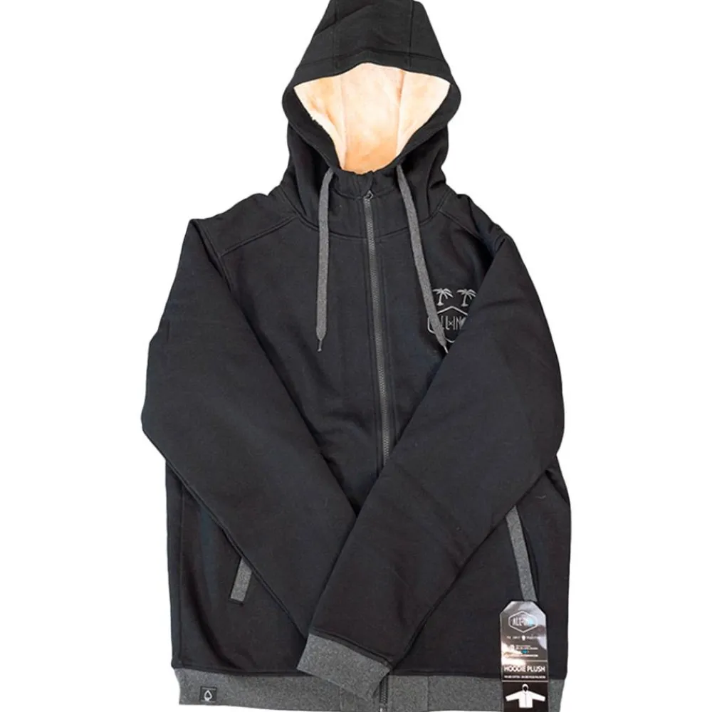 Online Sweat Hoodie Plush Black Sweat - Pull - Poncho