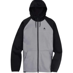 Sweat - Pull - Poncho<Burton Sweat Crown Weatherproof Full Zip Grey Heather True Black