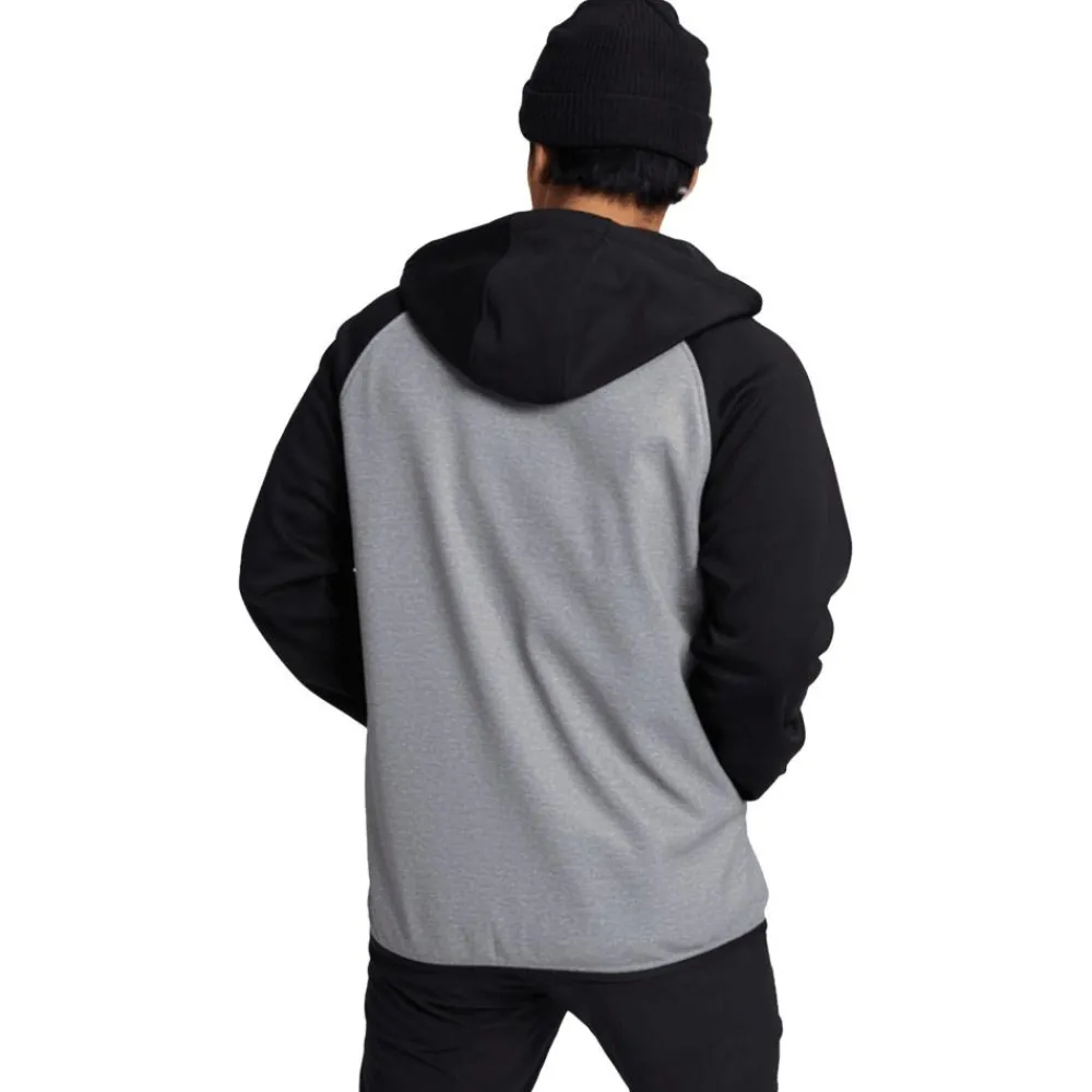 Sweat - Pull - Poncho<Burton Sweat Crown Weatherproof Full Zip Grey Heather True Black