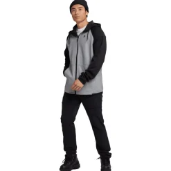 Sweat - Pull - Poncho<Burton Sweat Crown Weatherproof Full Zip Grey Heather True Black