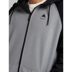 Sweat - Pull - Poncho<Burton Sweat Crown Weatherproof Full Zip Grey Heather True Black