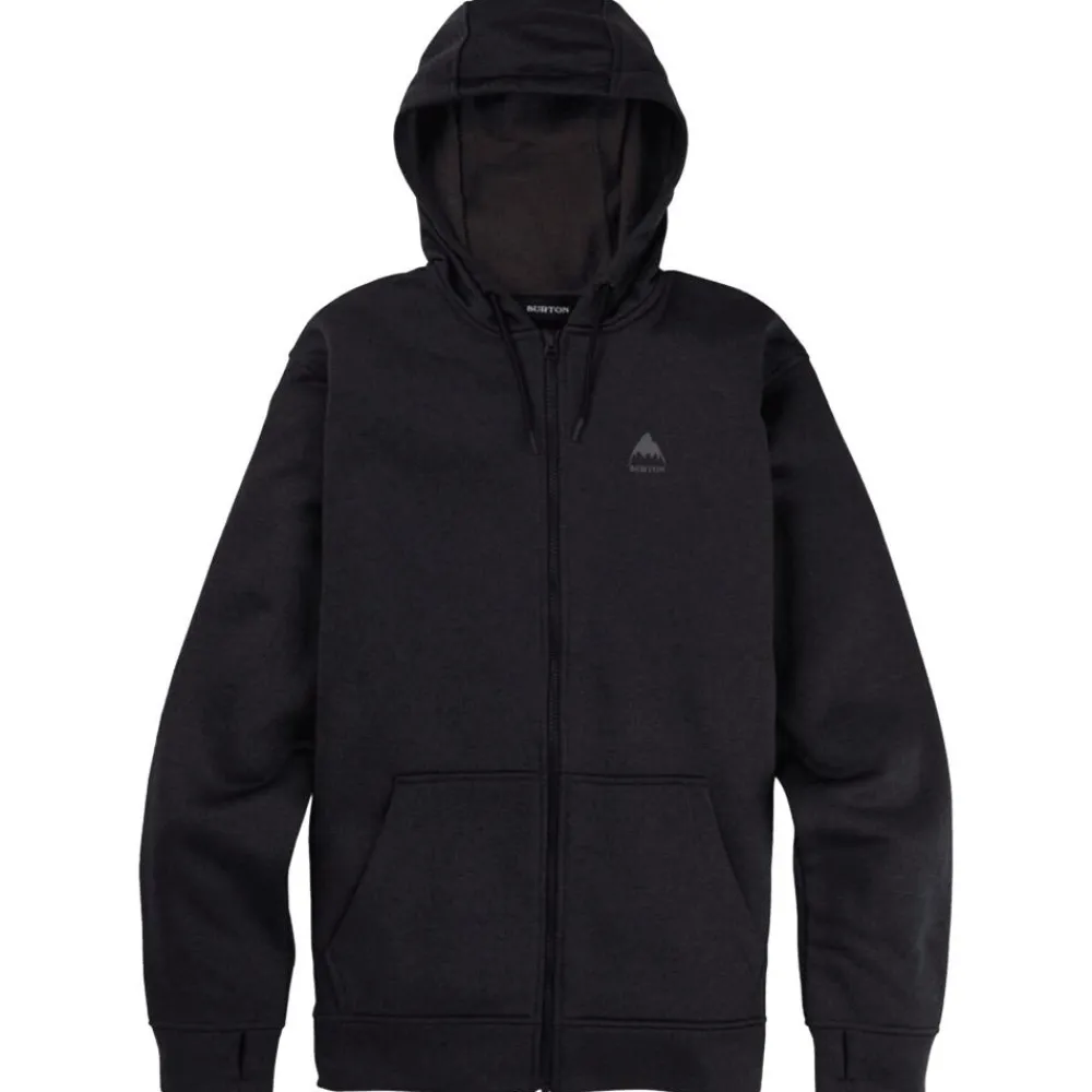 Online Sweat Oak Full Zip True Black Heather Sweat - Pull - Poncho