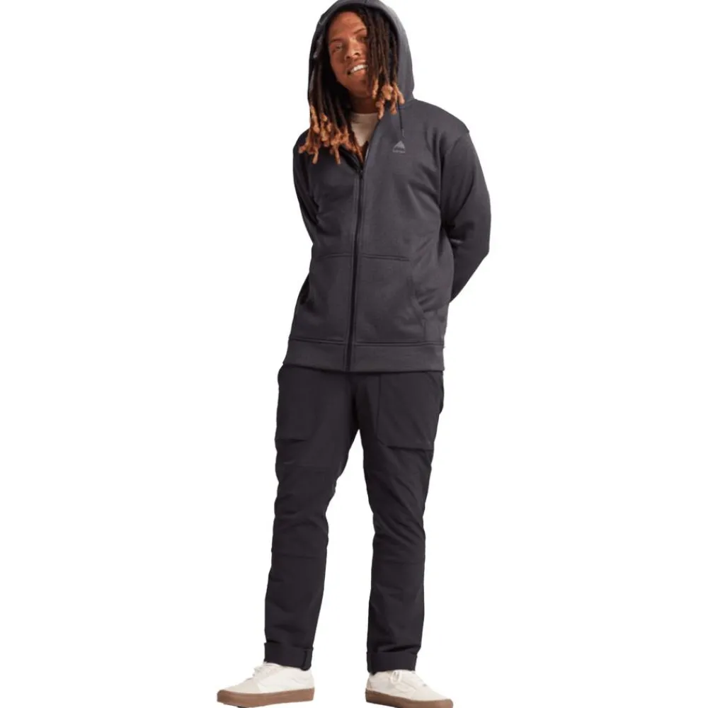 Online Sweat Oak Full Zip True Black Heather Sweat - Pull - Poncho