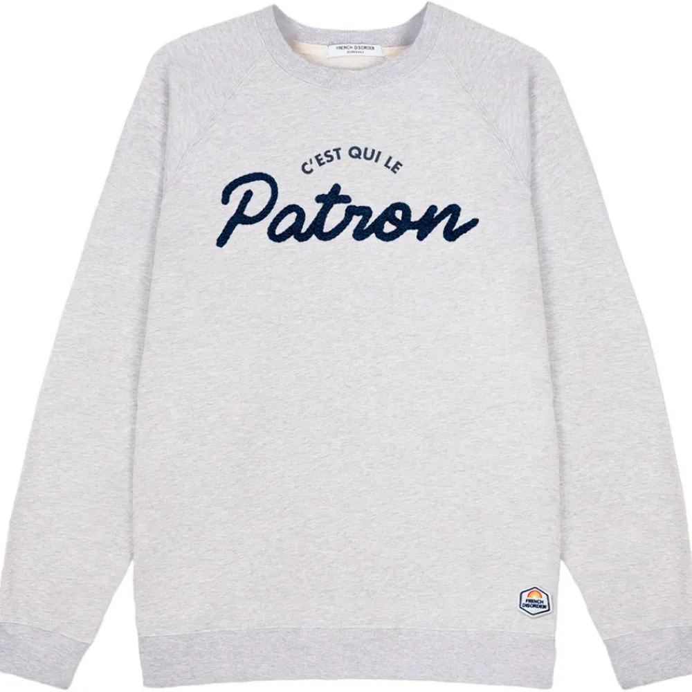 Sweat - Pull - Poncho<French Disorder Sweat Clyde Patron Tricotin Heather Grey