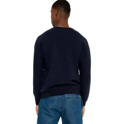 Sweat Clyde Don't Worry (Tricotin) Navy Sweat - Pull - Poncho