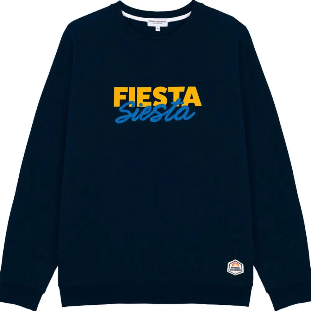 Sale Sweat Clyde Fiesta Siesta Tricotin Navy Sweat - Pull - Poncho