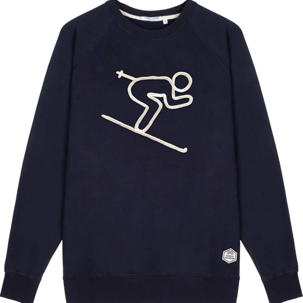 Sweat - Pull - Poncho<French Disorder Sweat Clyde Skieur (Tricotin) Navy