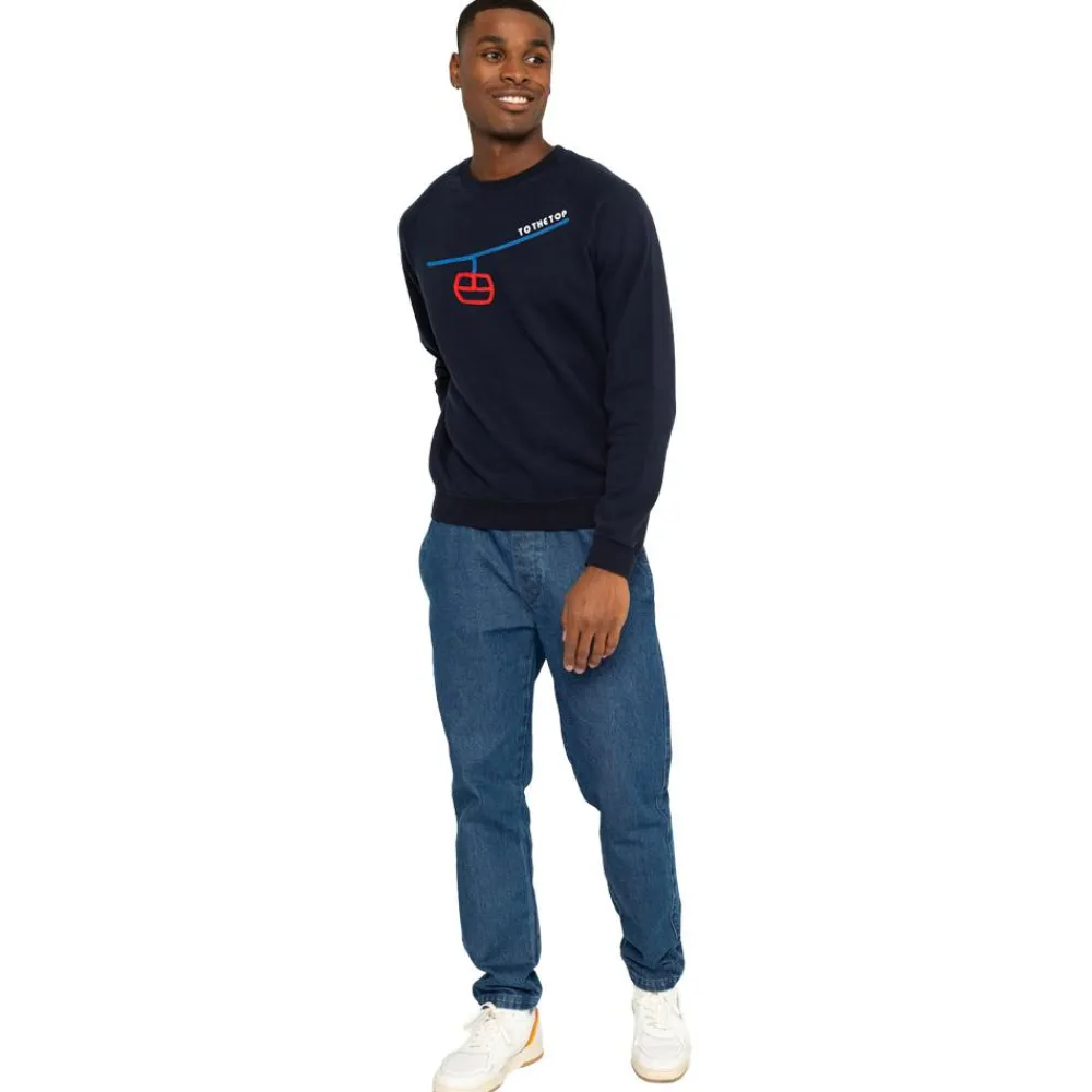 Online Sweat Clyde To The Top Tricotin Navy Sweat - Pull - Poncho