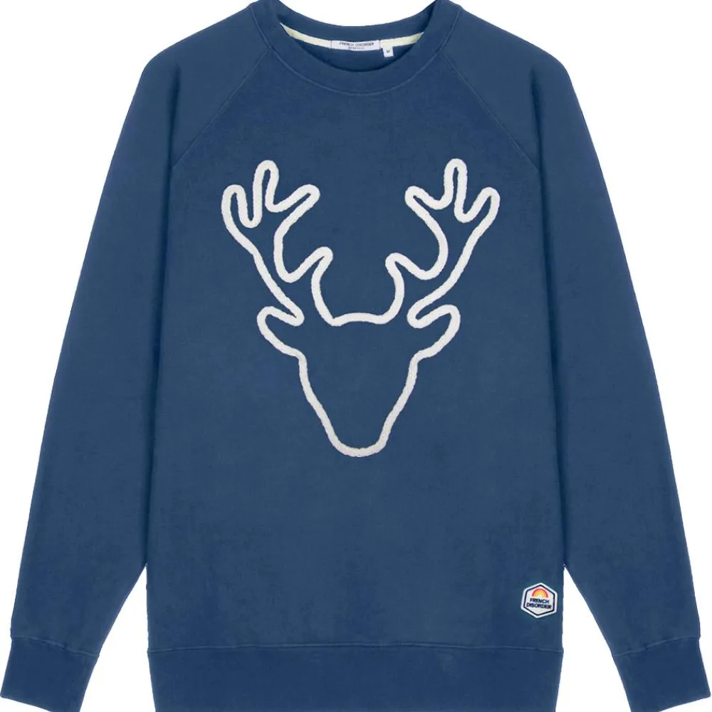Sweat - Pull - Poncho<French Disorder Sweat Clyde Rudolph (Tricotin) Navy