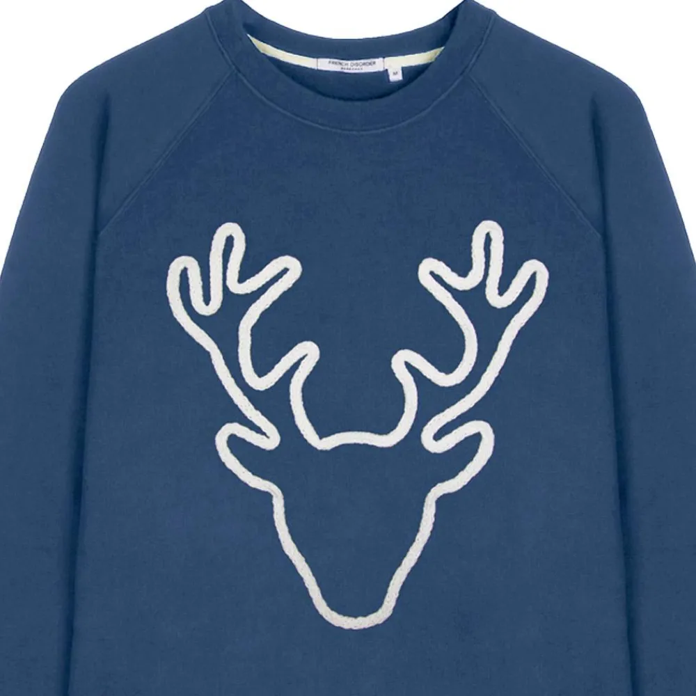 Sweat - Pull - Poncho<French Disorder Sweat Clyde Rudolph (Tricotin) Navy