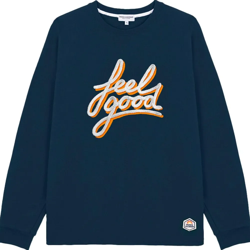 Best Sweat Lenny Feel Good Tricotin Stone Blue Sweat - Pull - Poncho