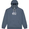 Hot Sweat Basement Hoodie Dark Blue Melange Sweat - Pull - Poncho