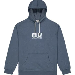Hot Sweat Basement Hoodie Dark Blue Melange Sweat - Pull - Poncho