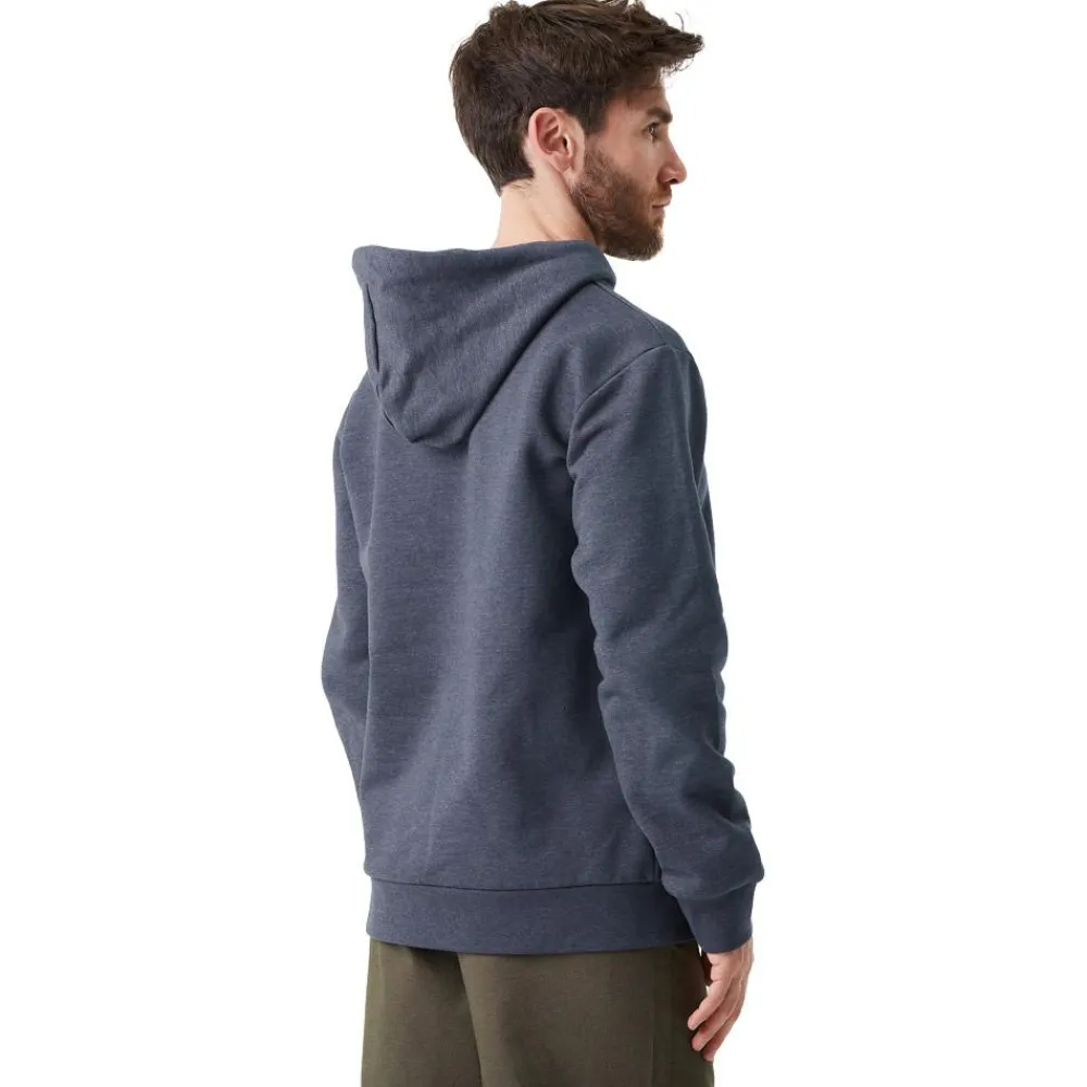 Hot Sweat Basement Hoodie Dark Blue Melange Sweat - Pull - Poncho