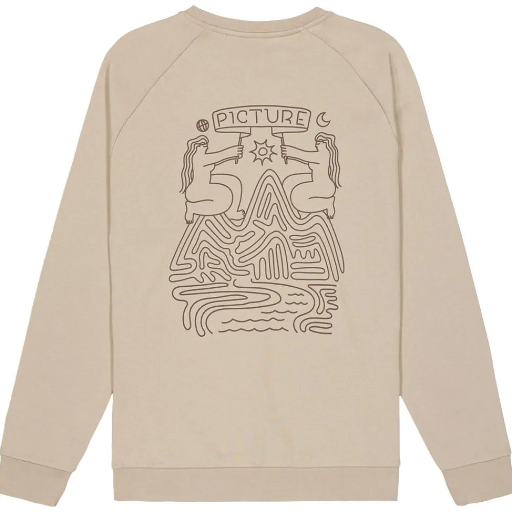 Sweat Terra Crew Plaza Taupe Sweat - Pull - Poncho