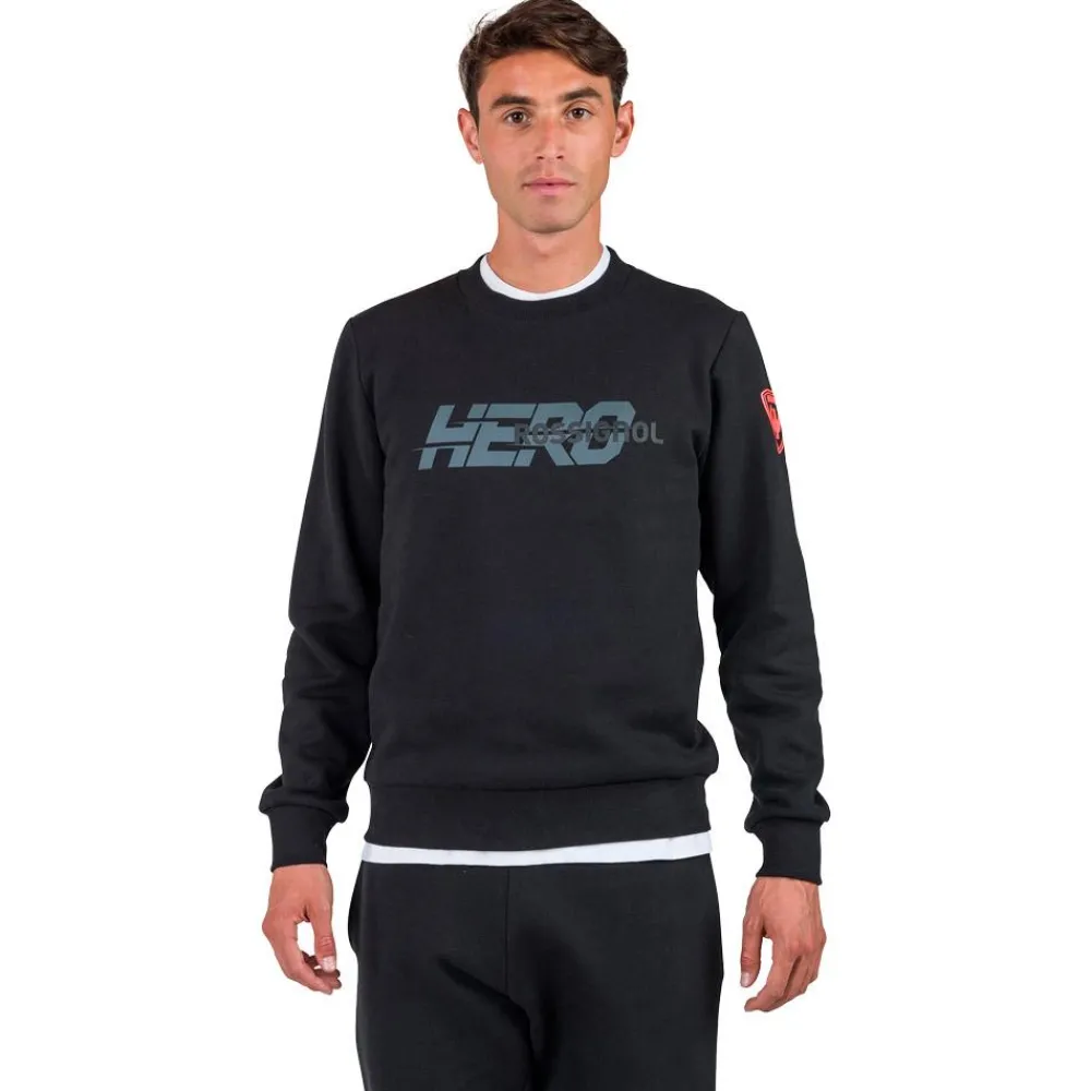 Sweat New Hero Crew Neck Black Sweat - Pull - Poncho