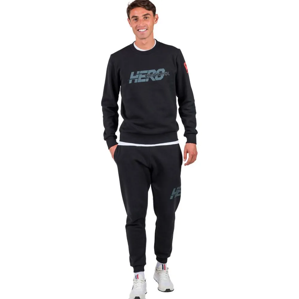 Sweat New Hero Crew Neck Black Sweat - Pull - Poncho