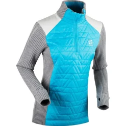 Sale Sweat Sportswear Nordique Half Zip Comfy Wmn Light Grey Melange Sportswear|Sportswear