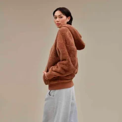 Clearance Sweat Loyra Sherpa Cedar Bark Sweat - Pull - Poncho