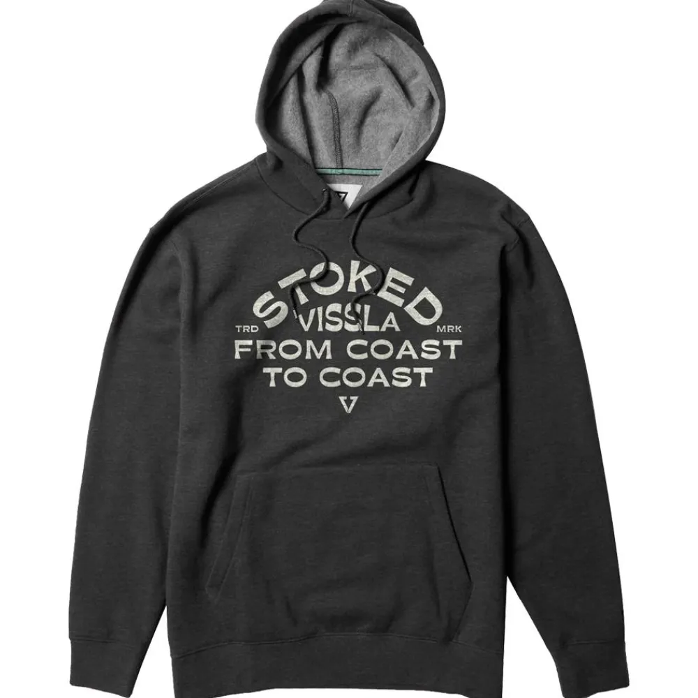 Hot Sweat Coastal Eco Po Hoodie Black Heather Sweat - Pull - Poncho