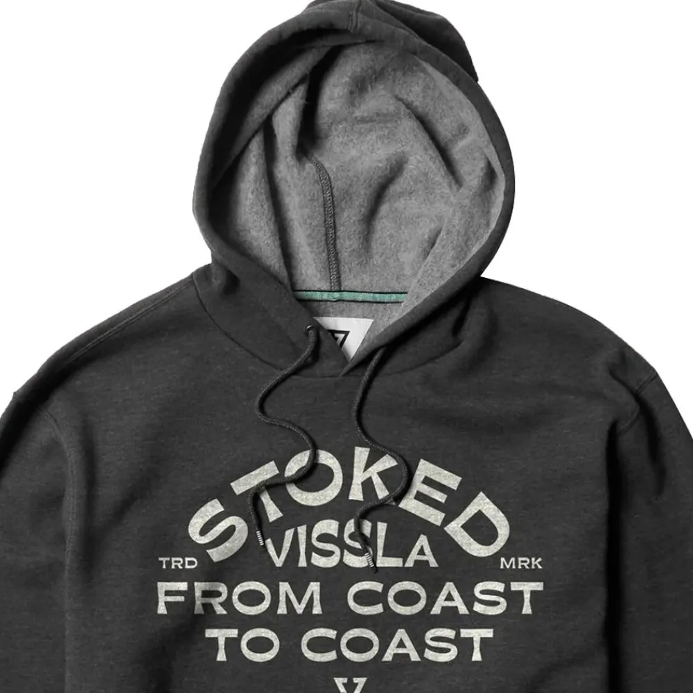 Hot Sweat Coastal Eco Po Hoodie Black Heather Sweat - Pull - Poncho