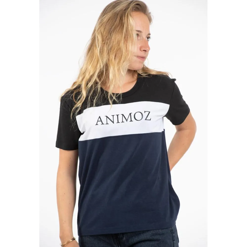 Tee Shirt<Animoz Tee-shirt Inyo Bleu Blanc Noir