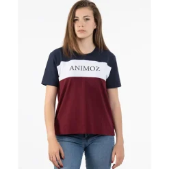 Tee Shirt<Animoz Tee-shirt Uzio Bleu Blanc Bordeaux