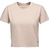 Tee Shirt<Black Diamond Tee-shirt W Bd Stripe Crop Short Sleeve Tee Shirt Soft Lilac