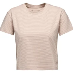 Tee Shirt<Black Diamond Tee-shirt W Bd Stripe Crop Short Sleeve Tee Shirt Soft Lilac