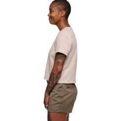 Tee Shirt<Black Diamond Tee-shirt W Bd Stripe Crop Short Sleeve Tee Shirt Soft Lilac