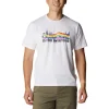 Hot Tee-shirt de rando M's Sun Trek SS Graphic Tee White / Multi C Graphic T-Shirt Randonnée