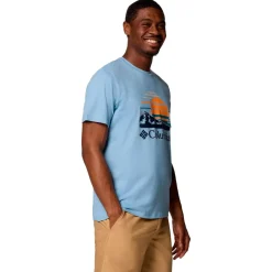 New Tee-shirt de rando Path Lake Graphic Tee II Ripple Blue Peaceful Perspective T-Shirt Randonnée