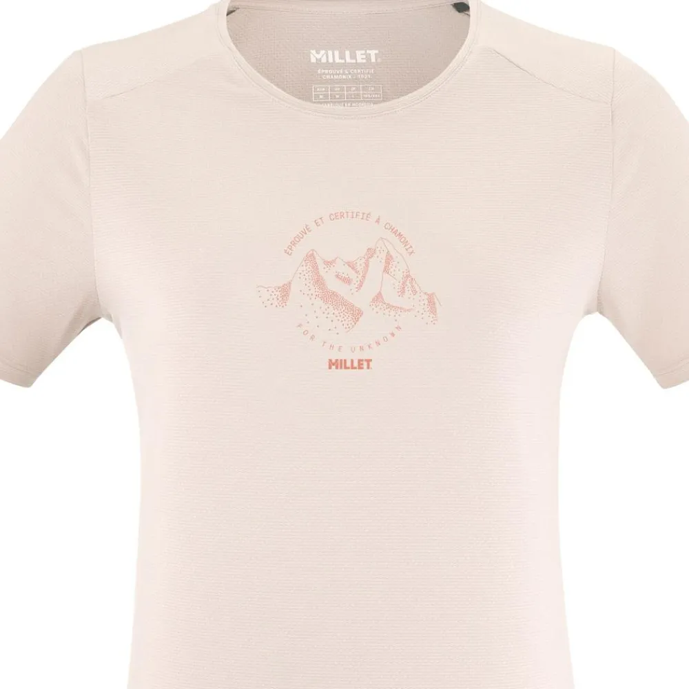T-Shirt Randonnée<Millet Tee-shirt de rando Ubic Light Tee Shirt Short Sleeve W Vanilla Cream