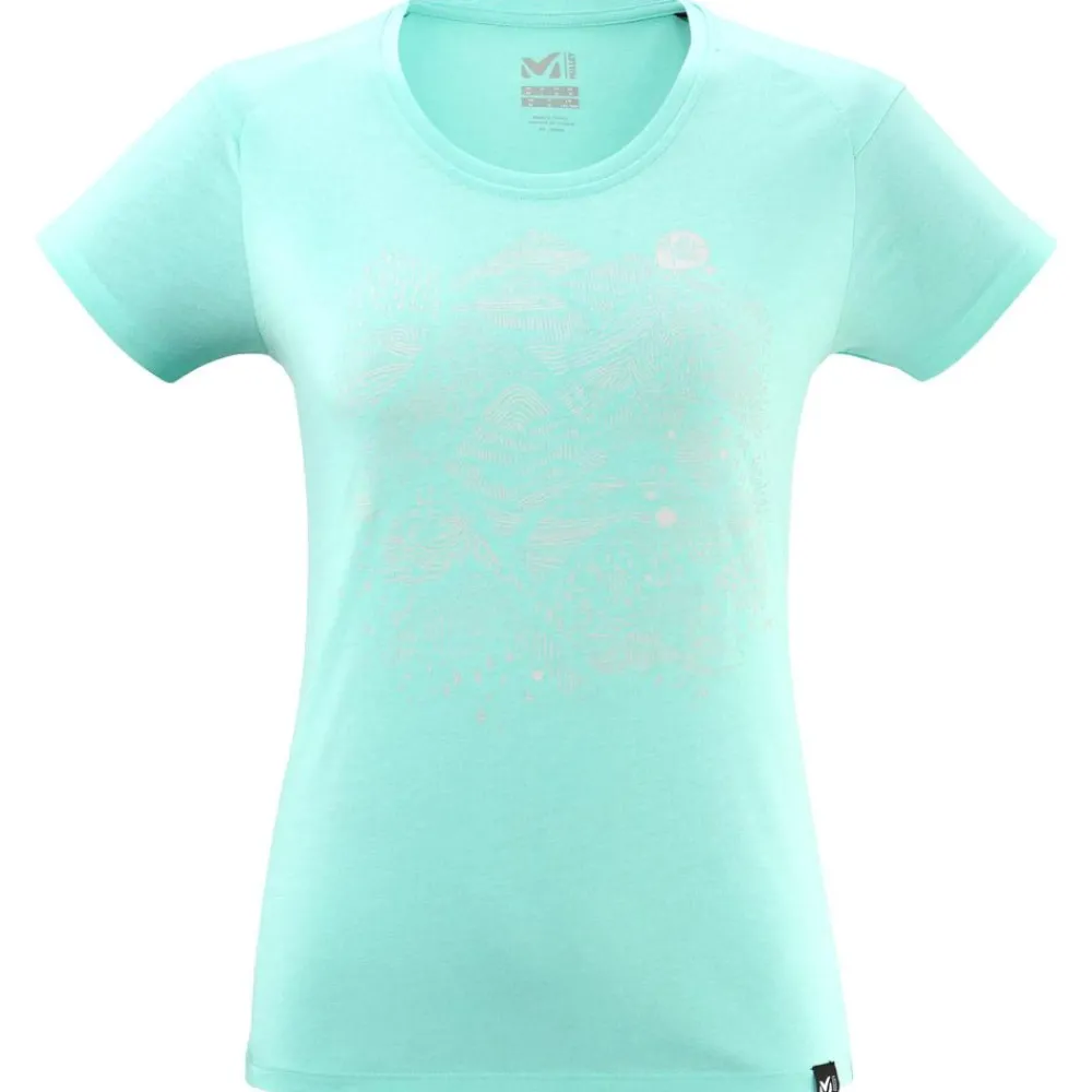 T-Shirt Escalade|T-Shirt Randonnée<Millet Tee-shirt de rando Granite Shortsleeve W Aruba Blue