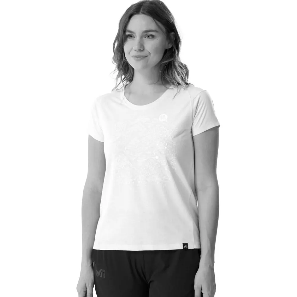 T-Shirt Escalade|T-Shirt Randonnée<Millet Tee-shirt de rando Granite Shortsleeve W Aruba Blue