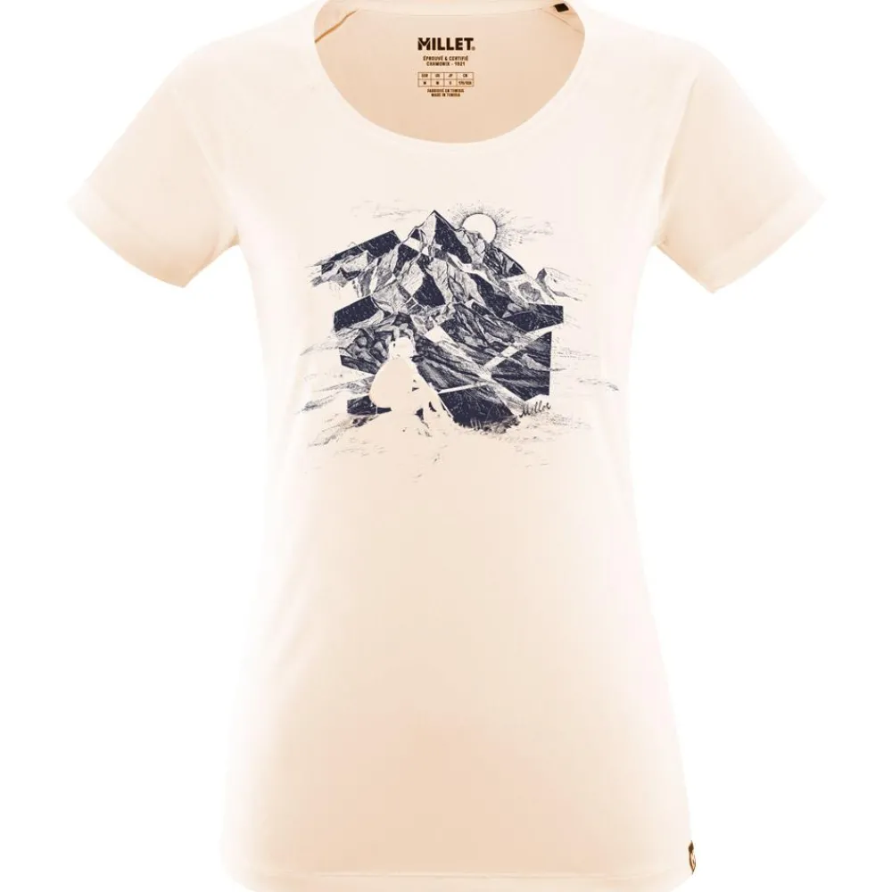 T-Shirt Escalade|T-Shirt Randonnée<Millet Tee-shirt de rando Tana Ts Ss W Vanilla Cream