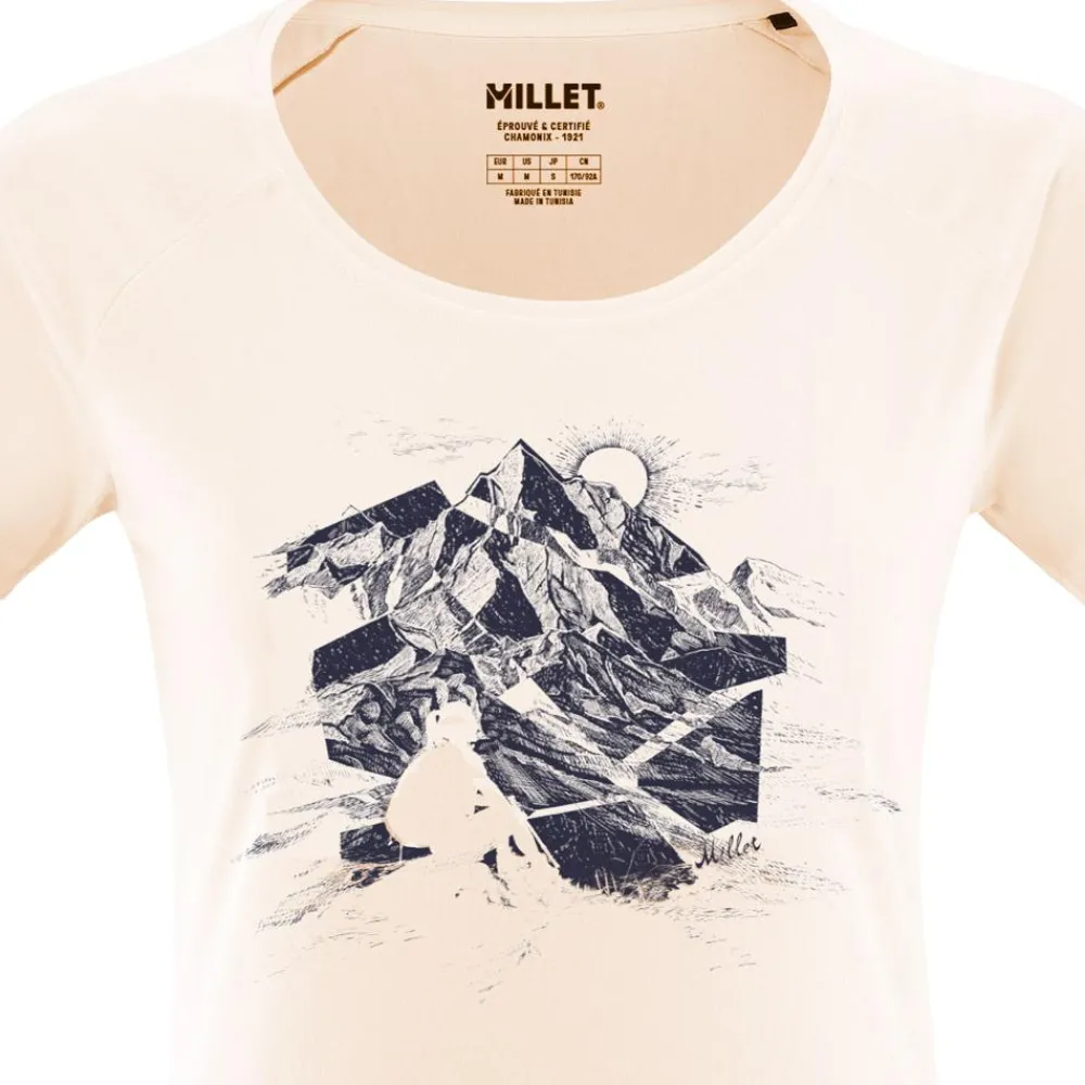 T-Shirt Escalade|T-Shirt Randonnée<Millet Tee-shirt de rando Tana Ts Ss W Vanilla Cream