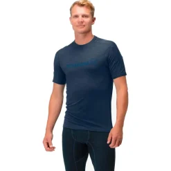 Online Tee-shirt de rando Falketind Equaliser Merino M's Indigo Night T-Shirt Randonnée