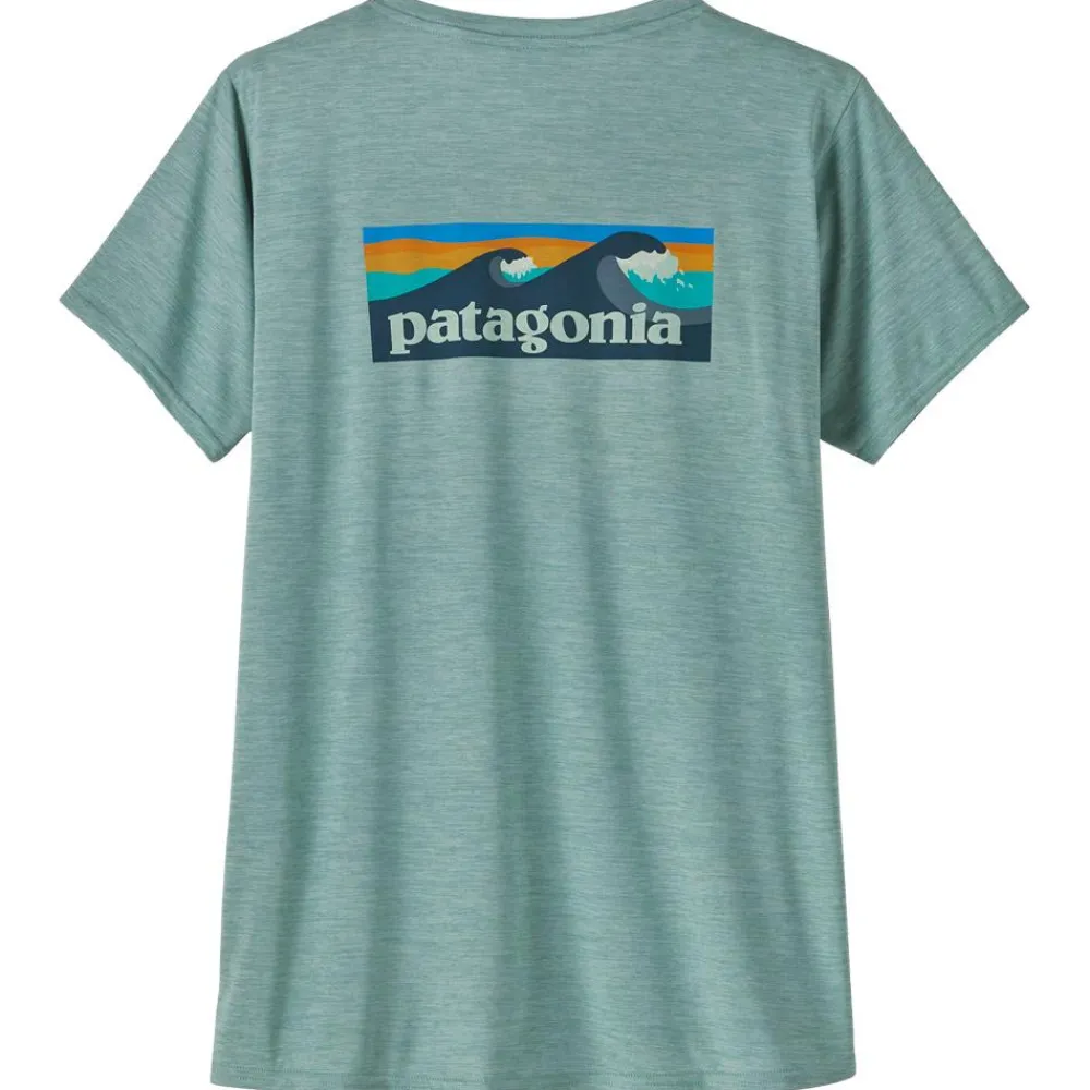 T-Shirt Escalade|T-Shirt Randonnée<Patagonia Tee-shirt de rando Capilene Cool Daily Graphic Shirt Waters Boardshort Logo Thermal Blue X Dye
