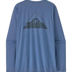 Discount Tee-shirt de rando W's LS Capilene Cool Daily Graphic Driftways Current Blue X Dye T-Shirt Randonnée