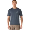 Best Tee-shirt de rando M's Cap Cool Daily Graphic Chouinard Crest Smolder Blue X Dye T-Shirt Randonnée