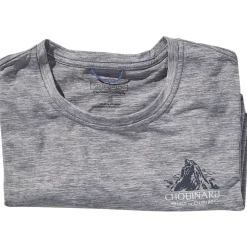 T-Shirt Randonnée<Patagonia Tee-shirt de rando W's LS Capilene Cool Daily Graphic Chouinard Crest Feather Grey
